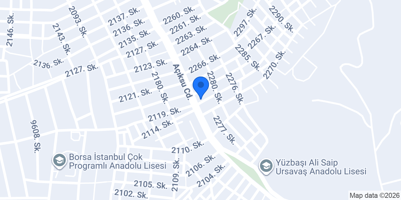 Öz Akyüz Mobilya konumu