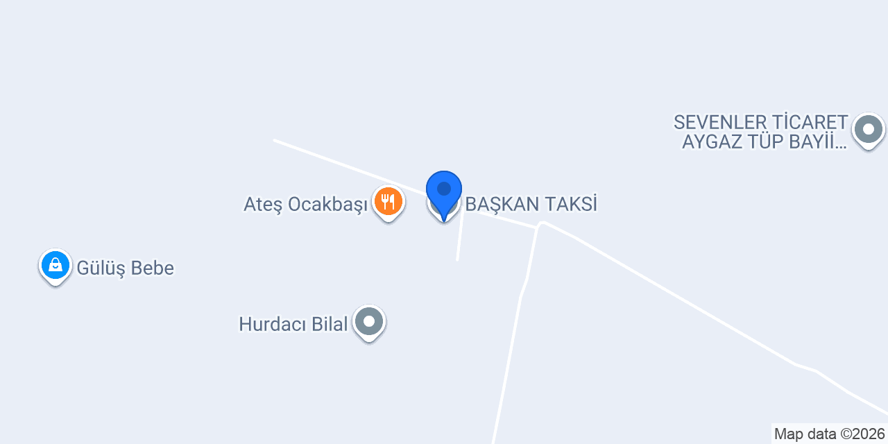 BAŞKAN TAKSİ konumu