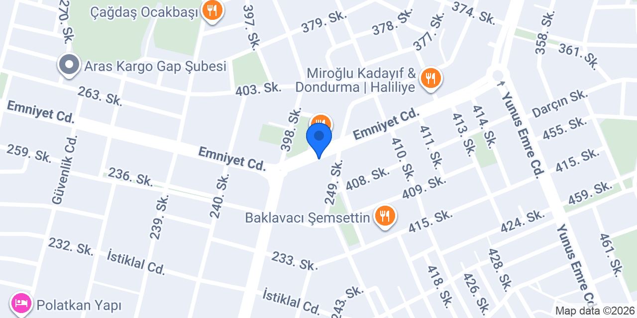 Urfa Çiçekçi Mustafa konumu