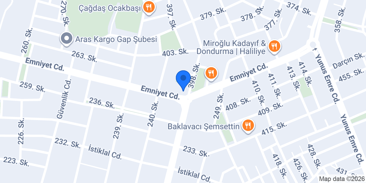 Şahanoglu Kuyumculuk konumu