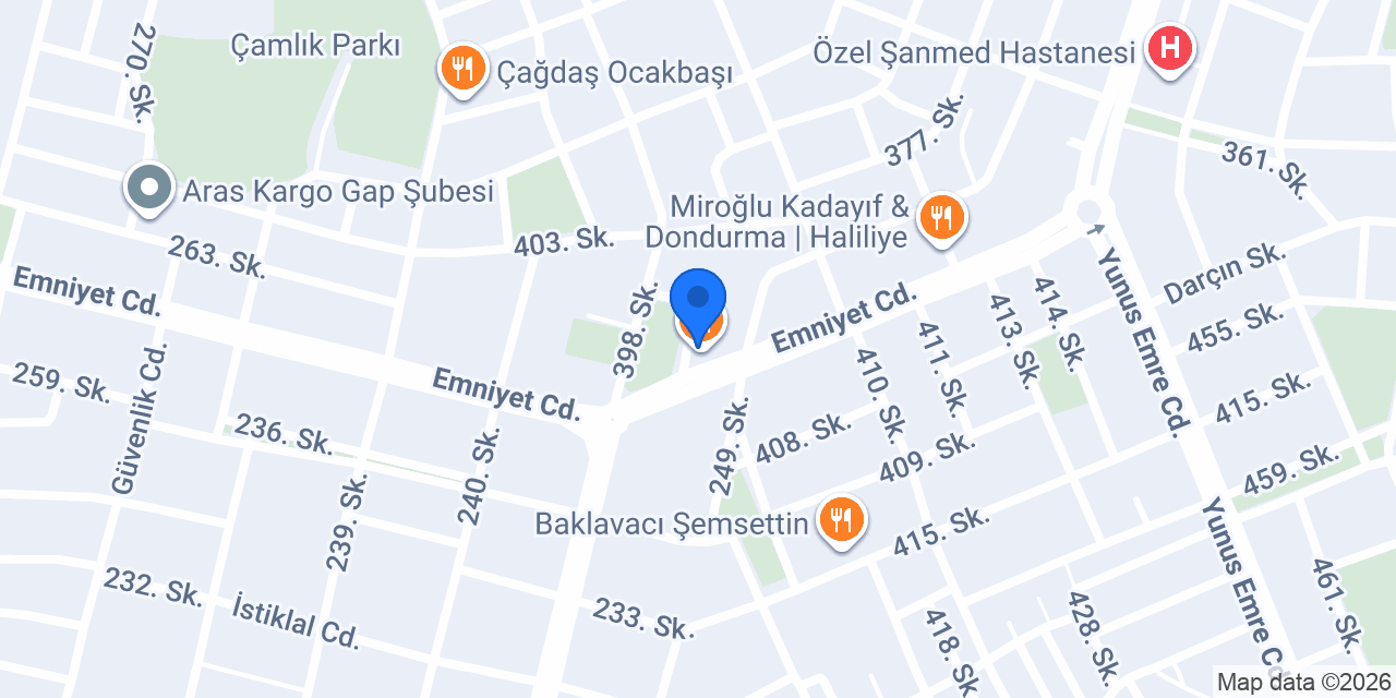 OKEK Özel Öğretim Kursu konumu