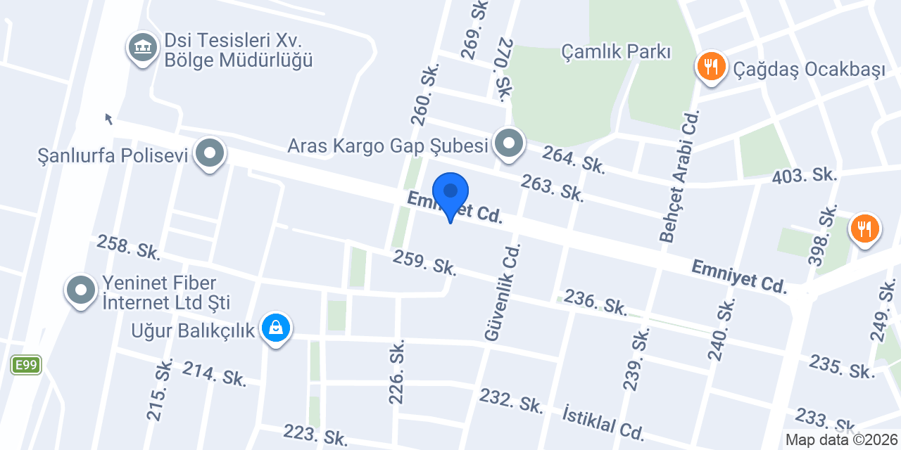 DHLE URFA konumu