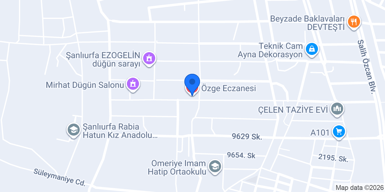 Özge Eczanesi konumu
