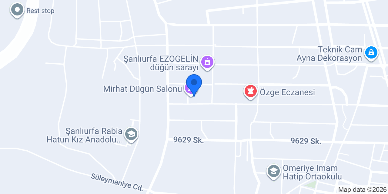 Mirhat Dügün Salonu konumu