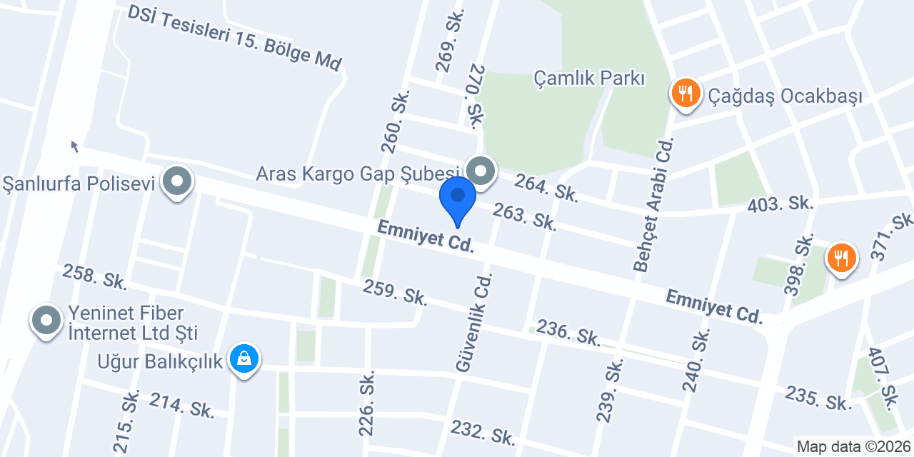 Şanlıurfa Tabip Odası konumu