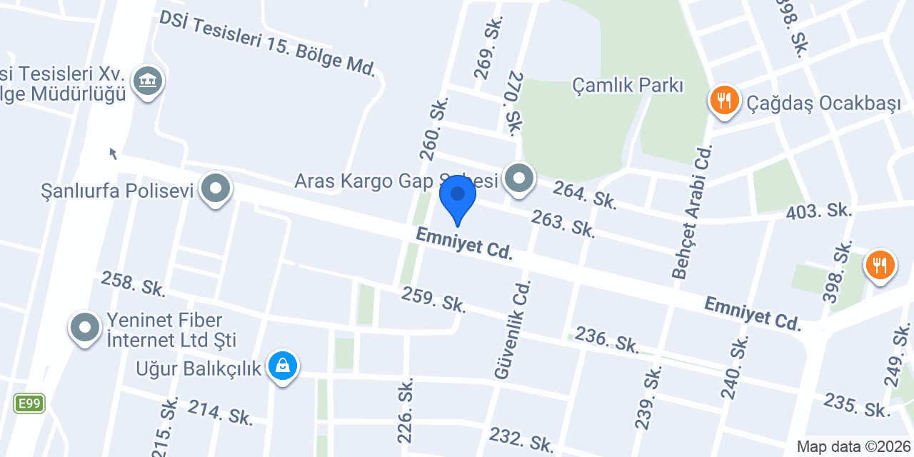 Usta eller Çiçekçilik konumu