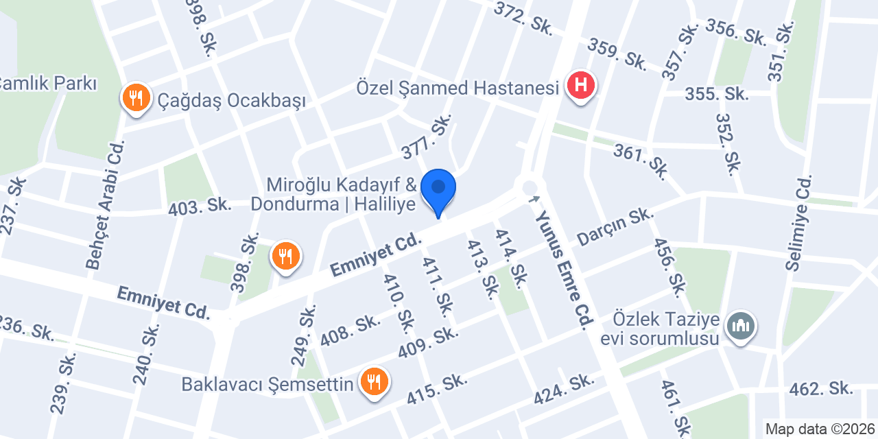 Manolya Çiçekcilik konumu