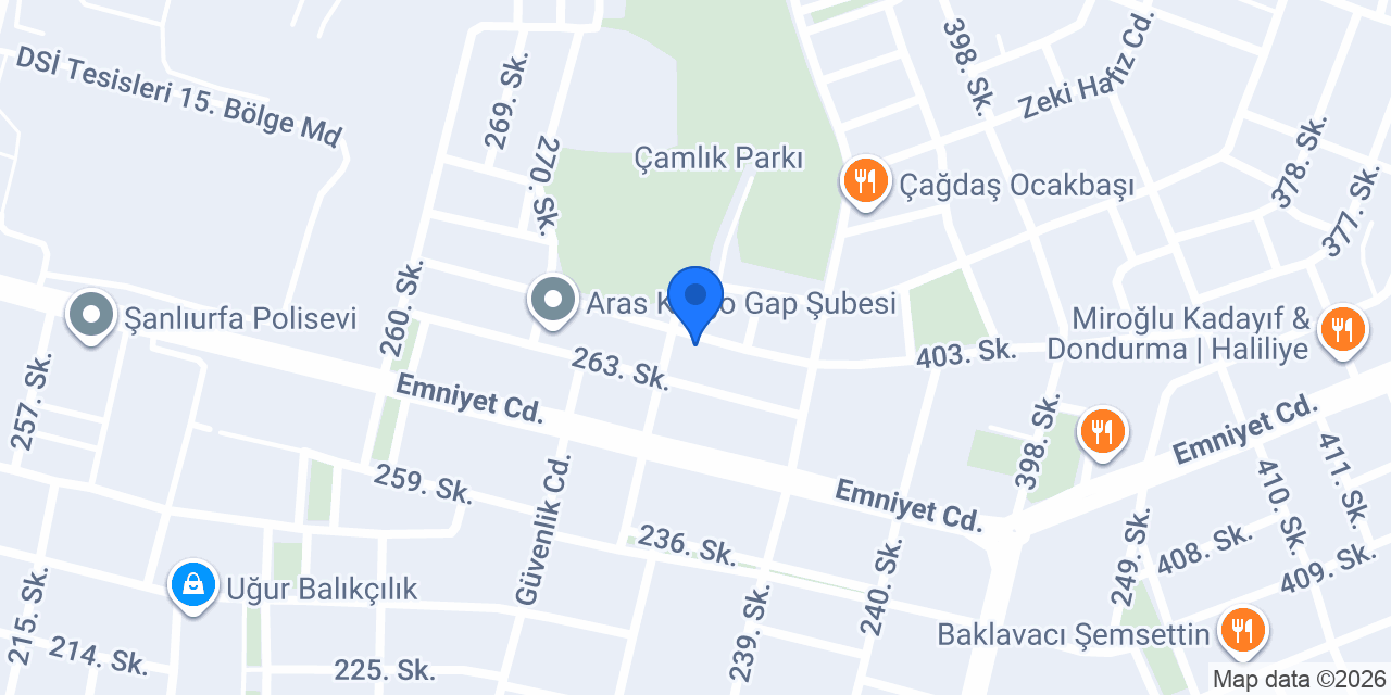 Şanlıurfa Yargı Akademi konumu