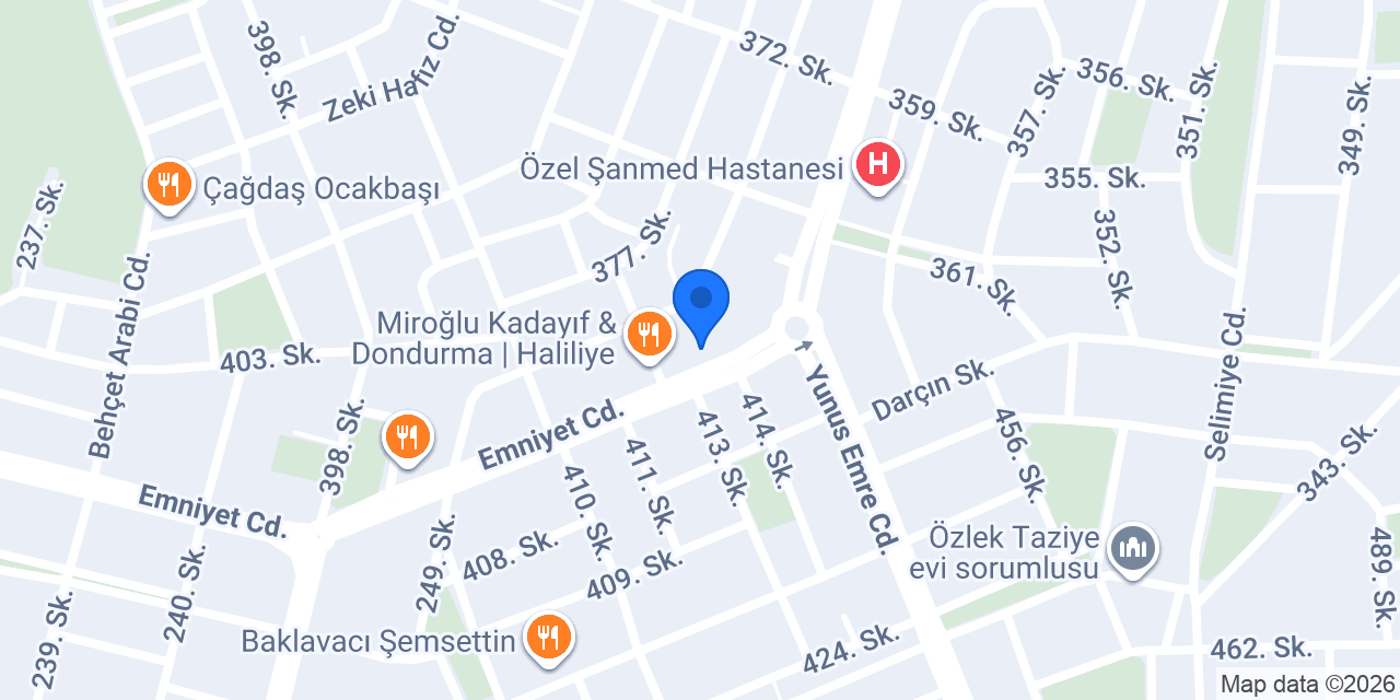 Garanti BBVA Emniyet Caddesi Şubesi konumu