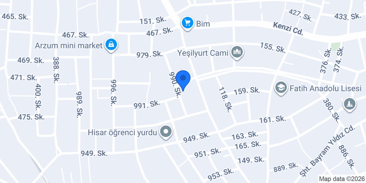 Anafartalar Ortaokulu konumu