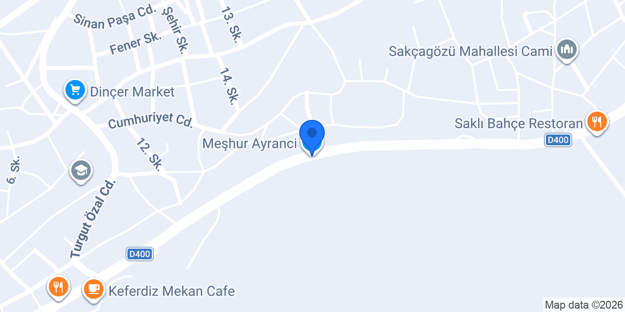 Meşhur Ayranci konumu