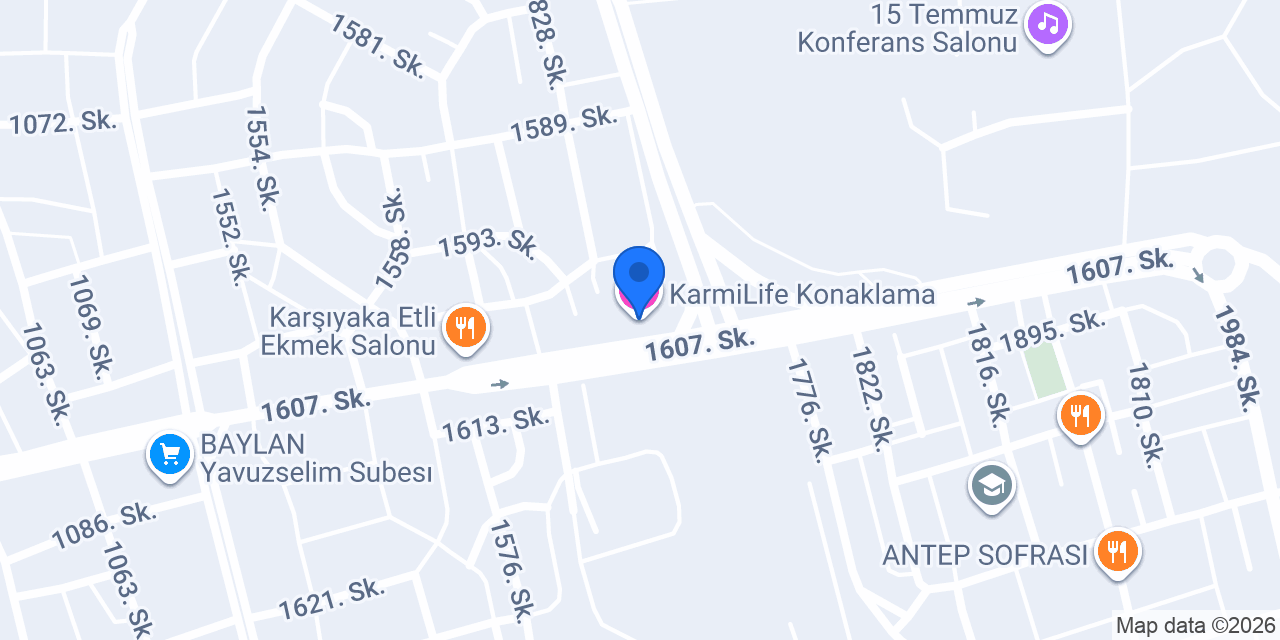 KarmiLife Konaklama konumu