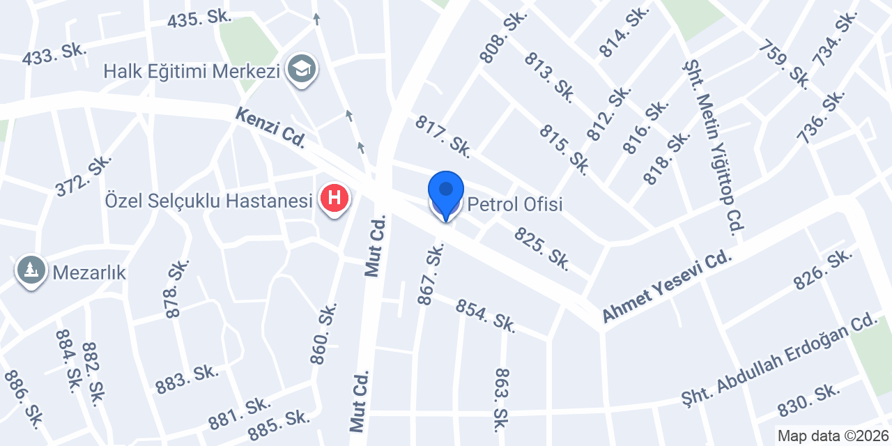 Petrol Ofisi konumu