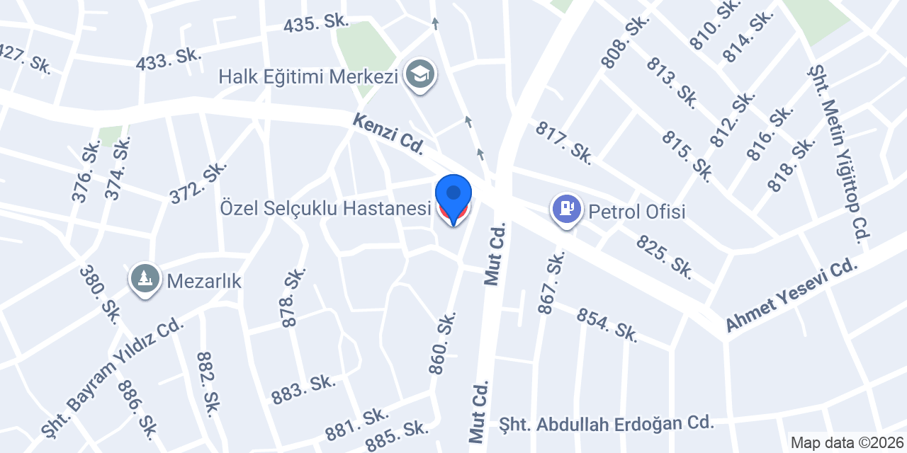 Özel Selçuklu Hastanesi konumu