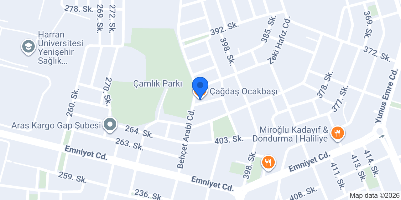 Çağdaş Ocakbaşı konumu