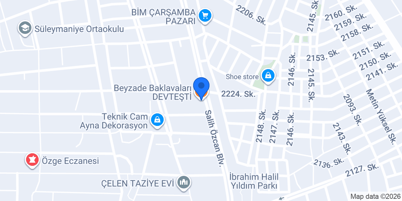 Beyzade Baklavaları DEVTEŞTİ konumu