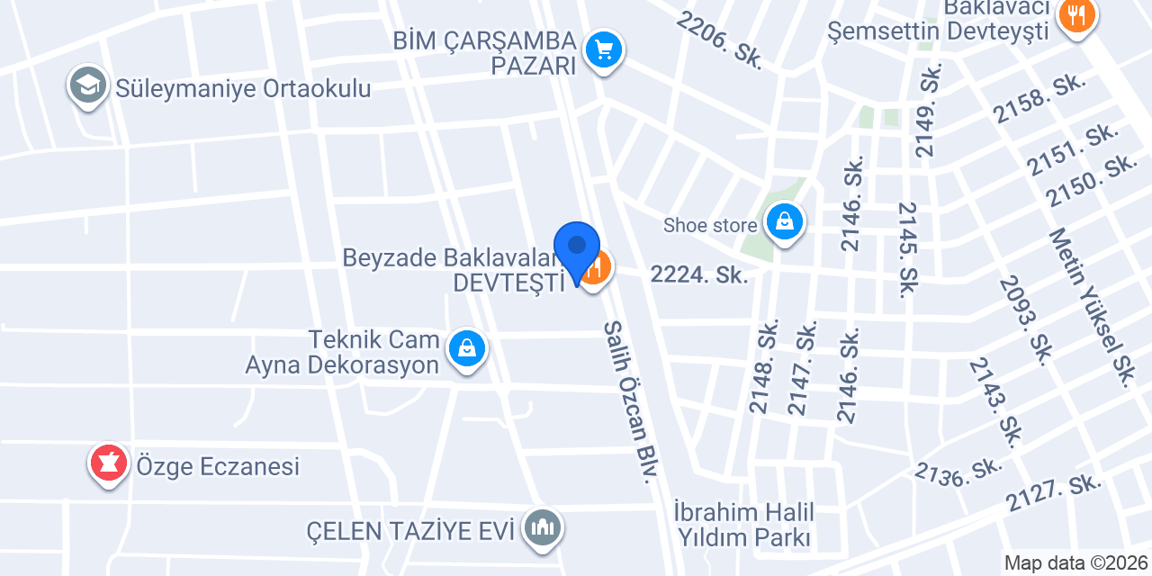 Devas Yapı Market konumu