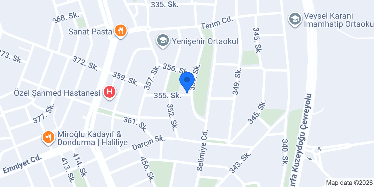 Urfa Yapi dekorasyon konumu