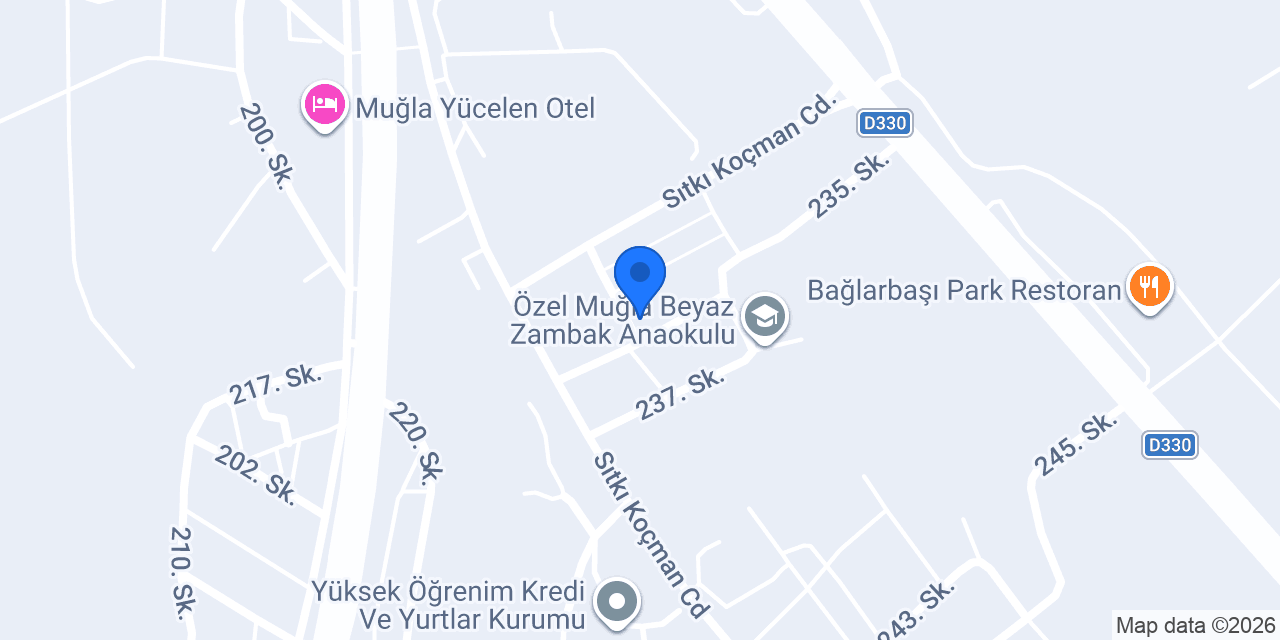 Muğla Petshop konumu