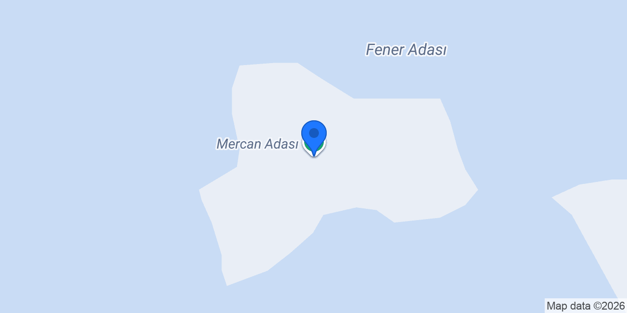 Mercan Adası konumu