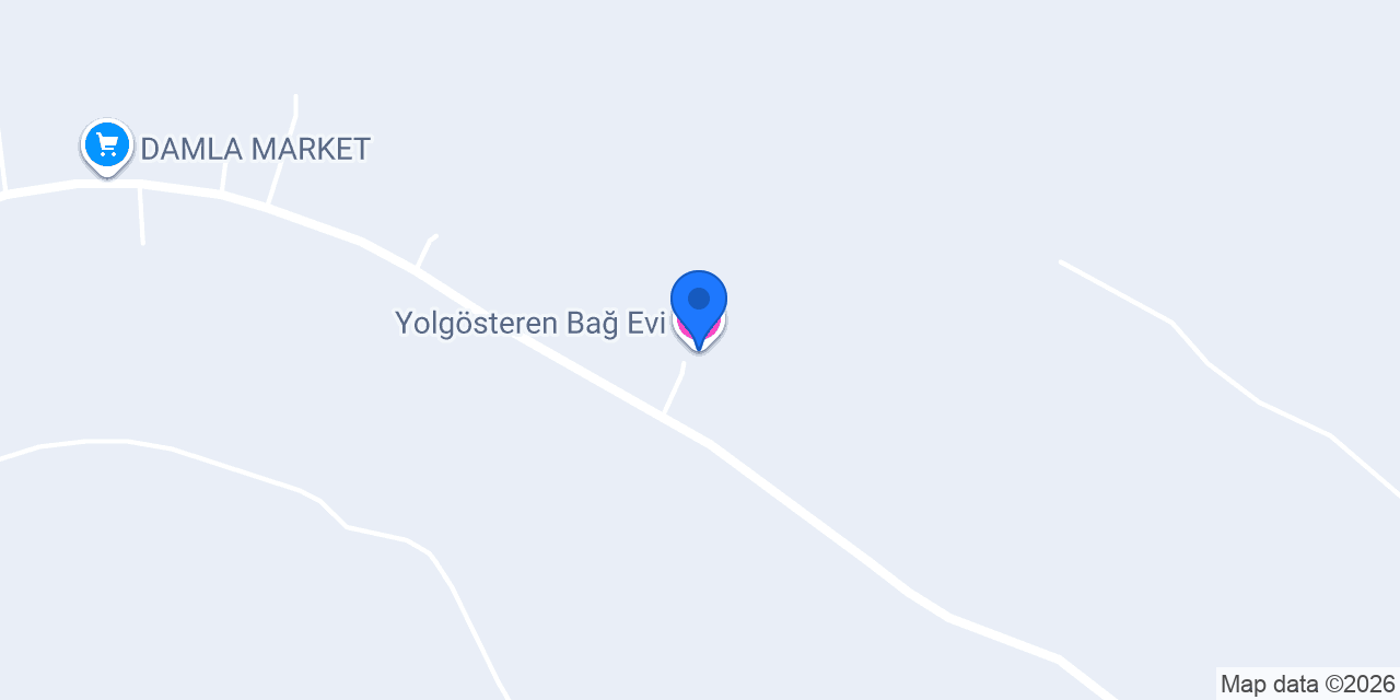 Yolgösteren Bağ Evi konumu