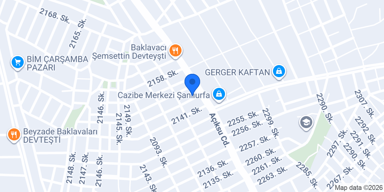 Şanlıurfa Boğaziçi Hırdavat konumu