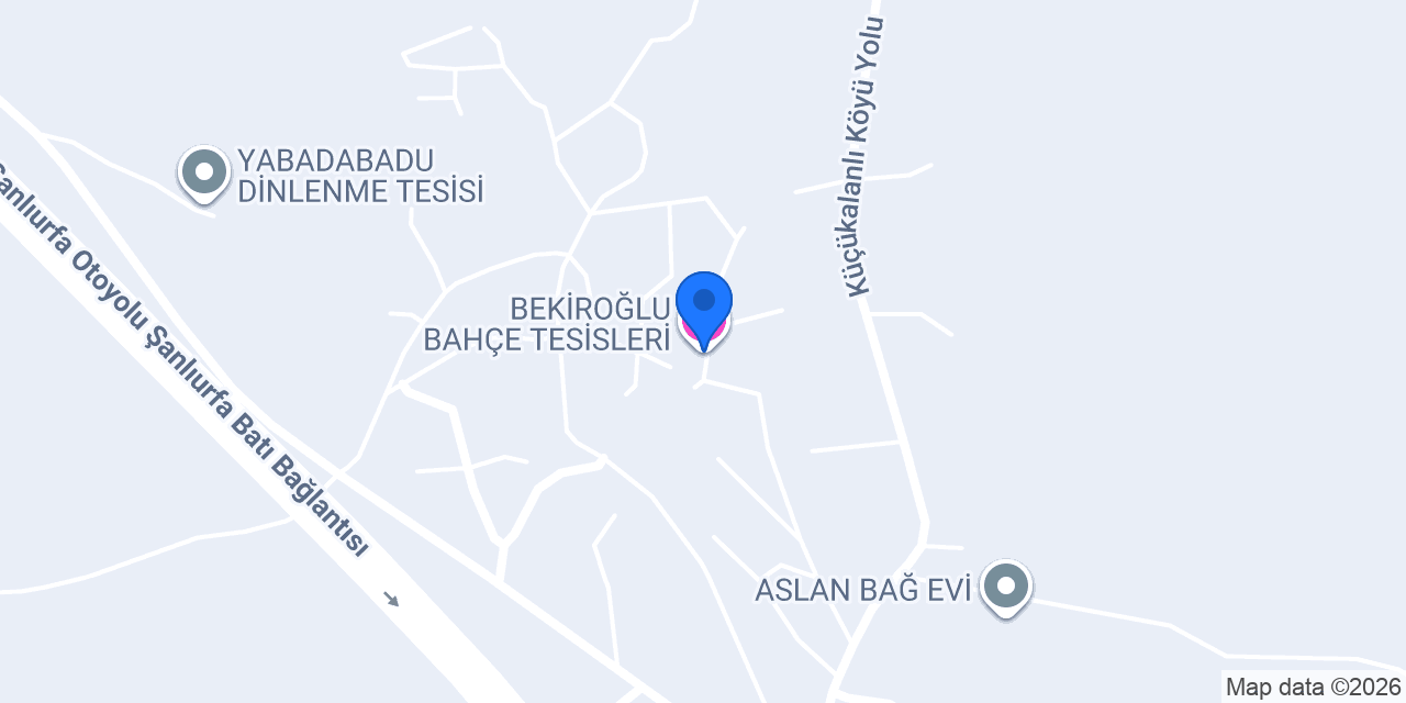 BEKİROĞLU BAHÇE TESİSLERİ konumu