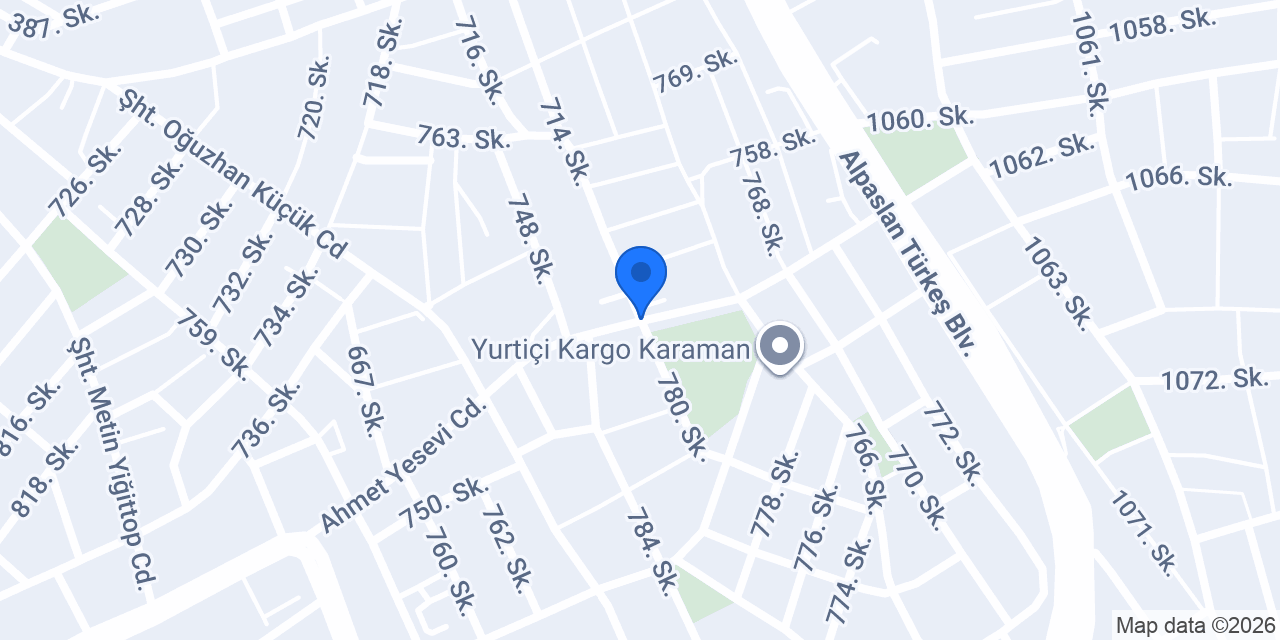 Pasta Aşk Karaman konumu