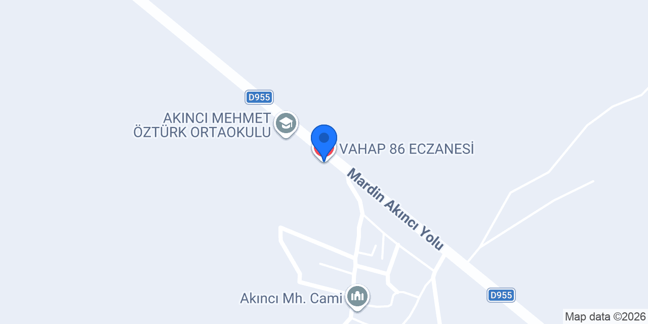 VAHAP 86 ECZANESİ konumu