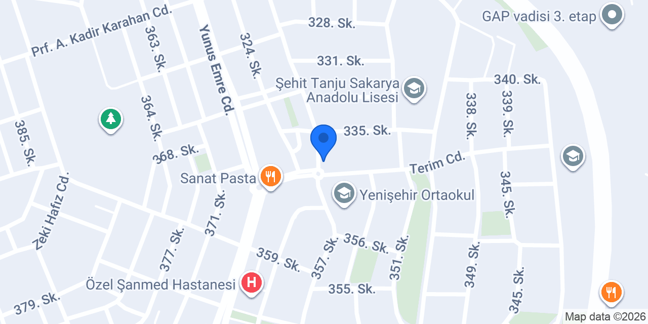 Şam Şarkodalari Ve Perde konumu