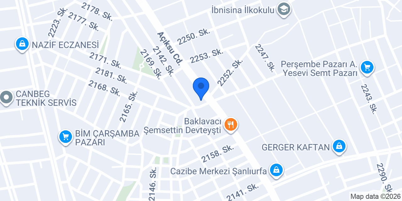 Elvan çiçek ve hediyelik konumu