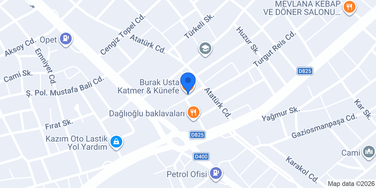 Burak Usta Katmer & Künefe konumu