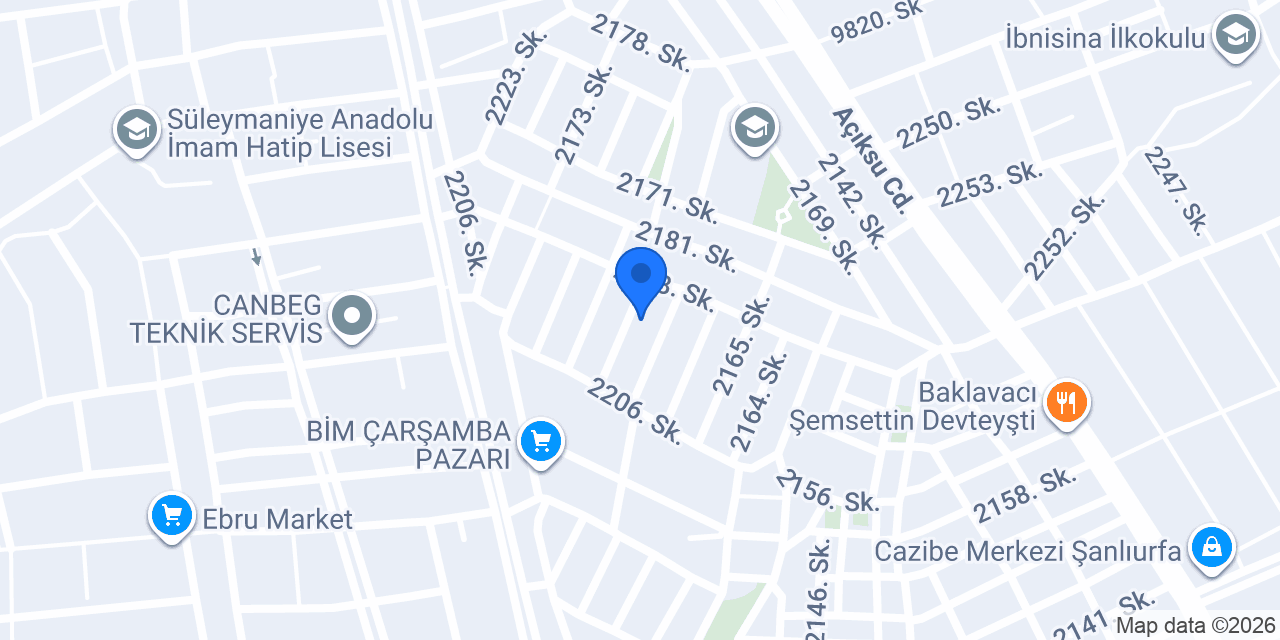 Miraç Otomotiv Urfa konumu
