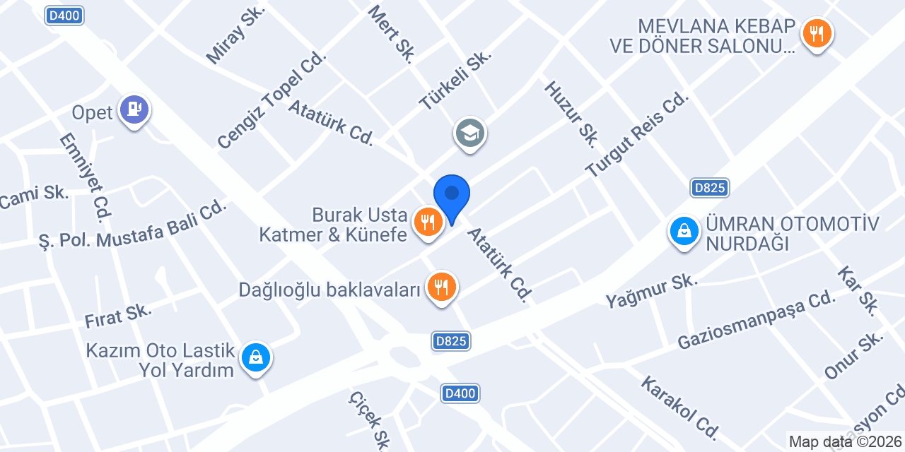 Özlem Halı Mobilya konumu