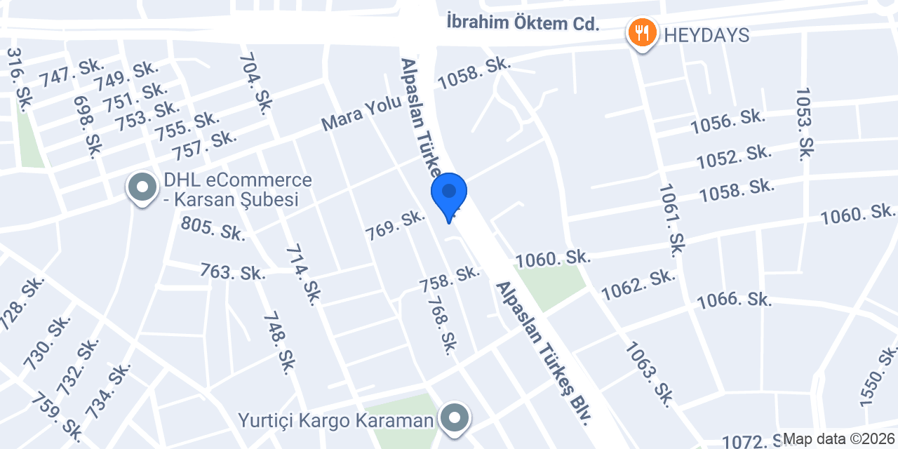 Maydannoz Manav Şarküteri konumu