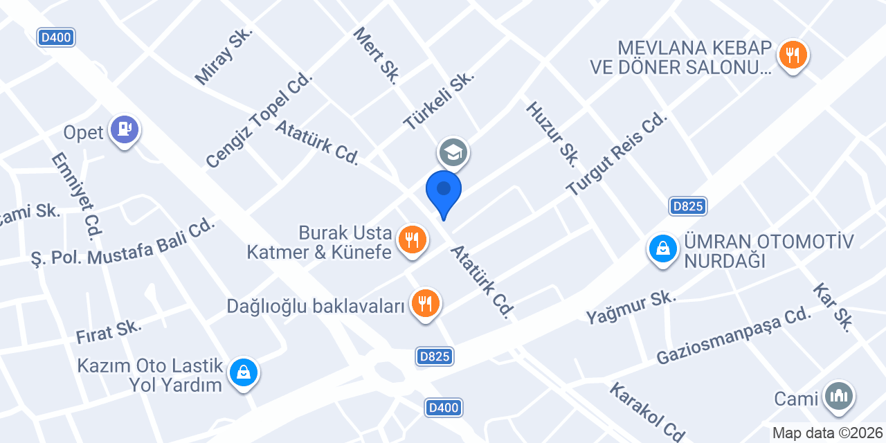 Pınar Cam Boya Hırdavat konumu