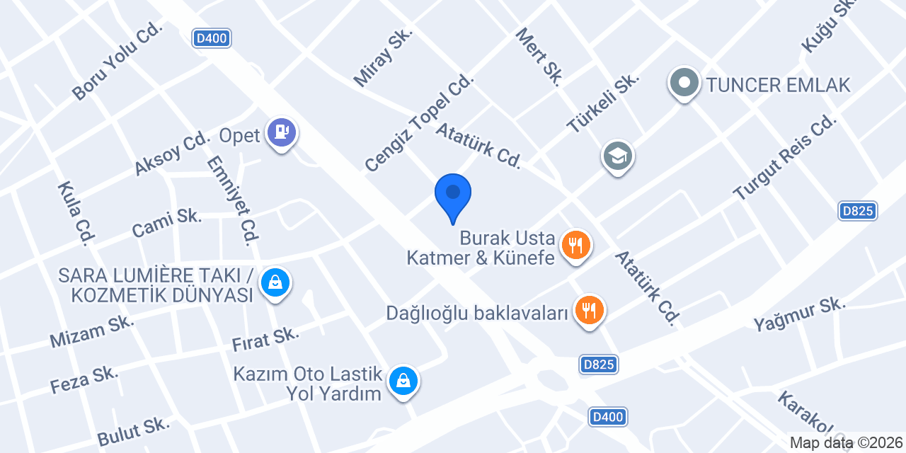 Tamirci sarı usta konumu