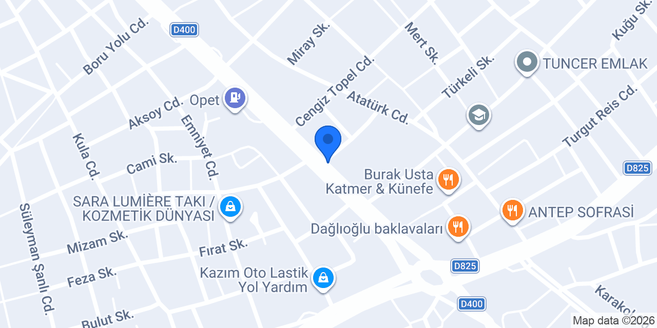 Gençer Büfe konumu