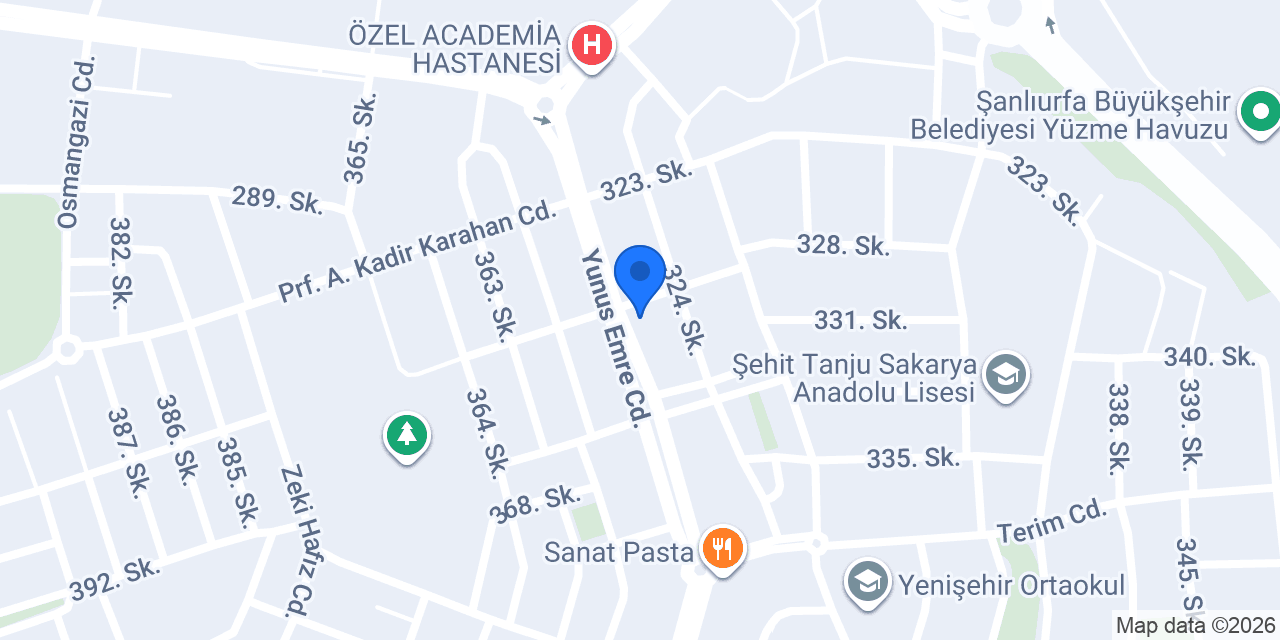 Op.Dr.Erkan Çakmak Klinik konumu