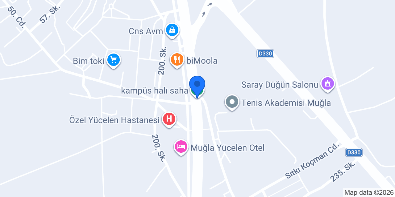 kampüs halı saha konumu