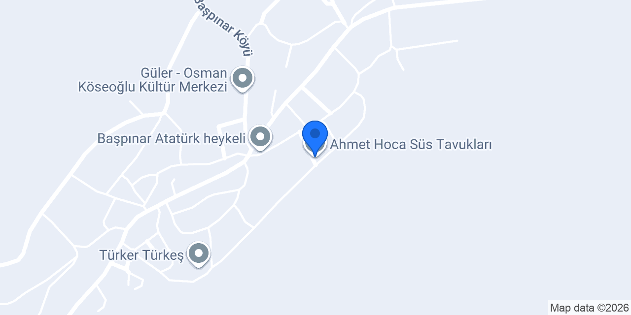 Ahmet Hoca Süs Tavukları konumu