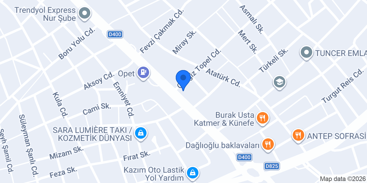 Şok Market konumu