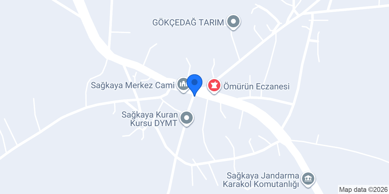 Sağkaya Belediyesi konumu