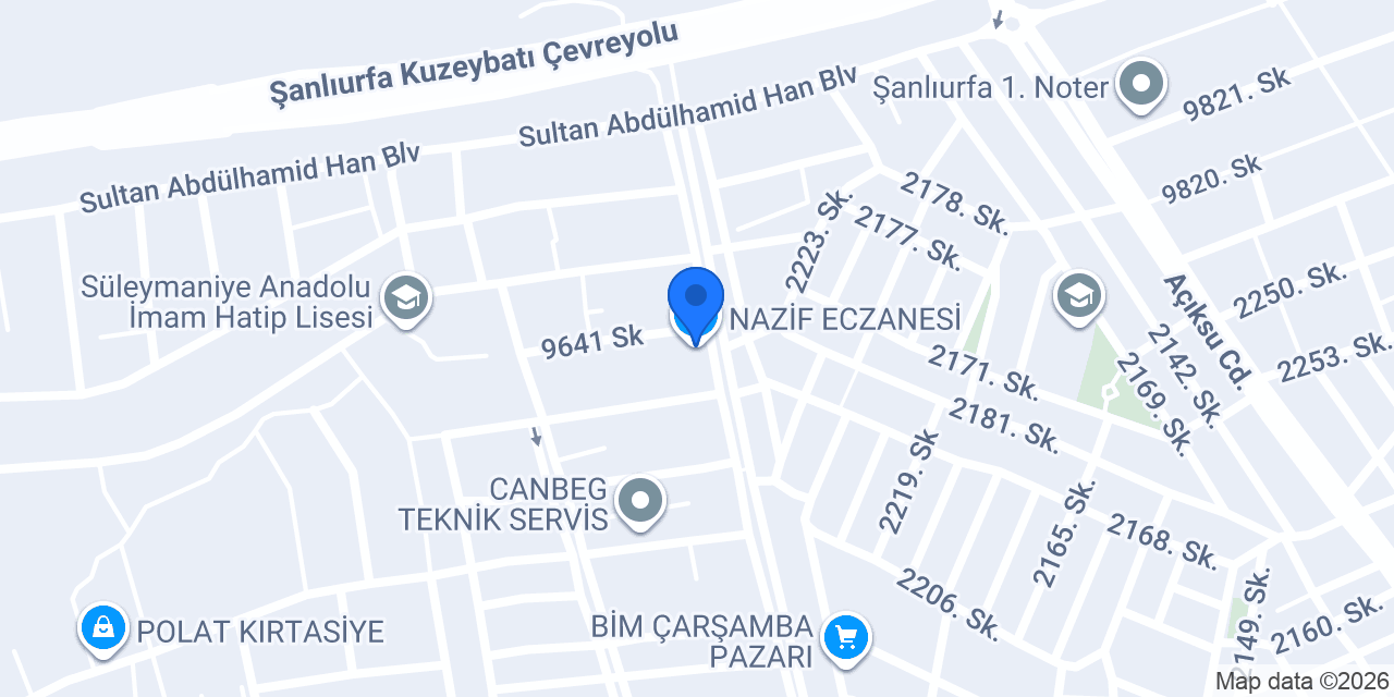 NAZİF ECZANESİ konumu