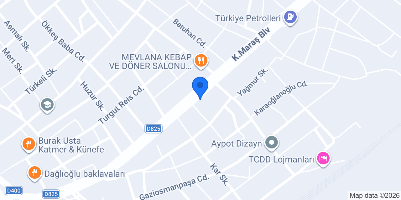 Akyıldız Otomotiv konumu