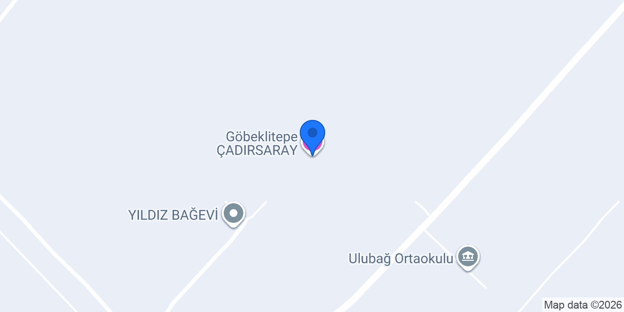Göbeklitepe ÇADIRSARAY konumu