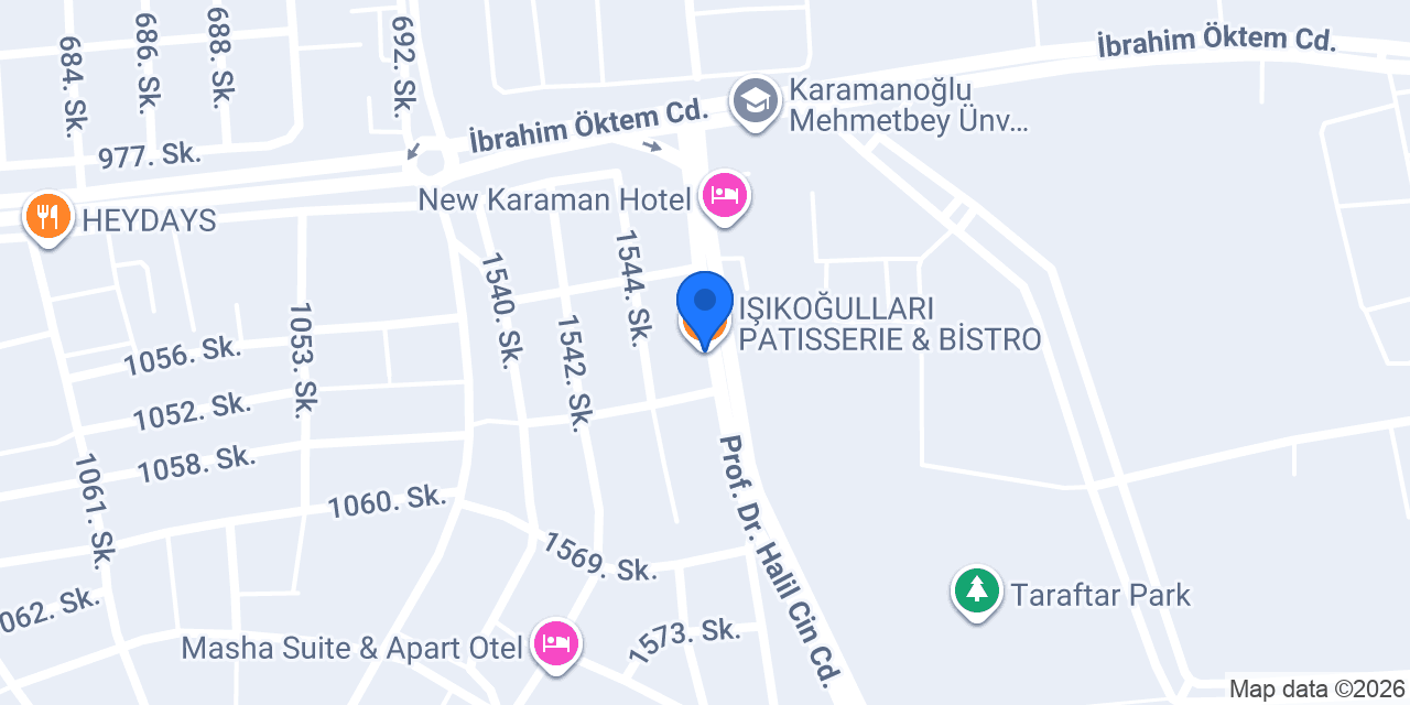 IŞIKOĞULLARI PATISSERIE & BİSTRO konumu