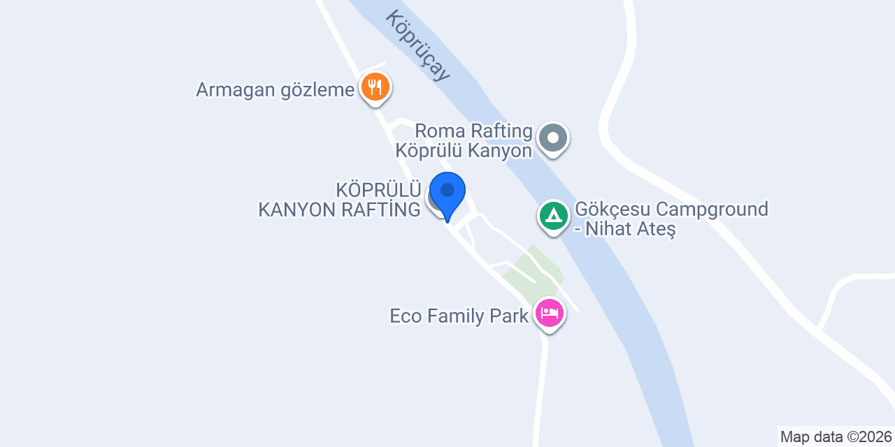 Rafting, Camping, Alabalık konumu