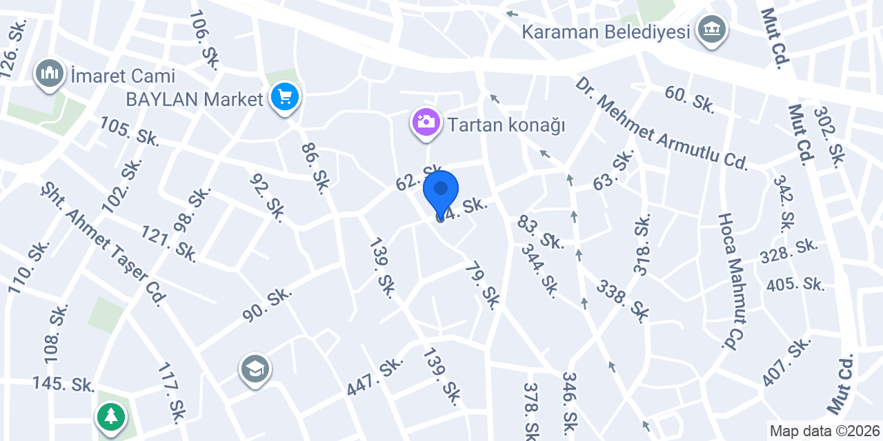 karamanoglu yeni hamam konumu