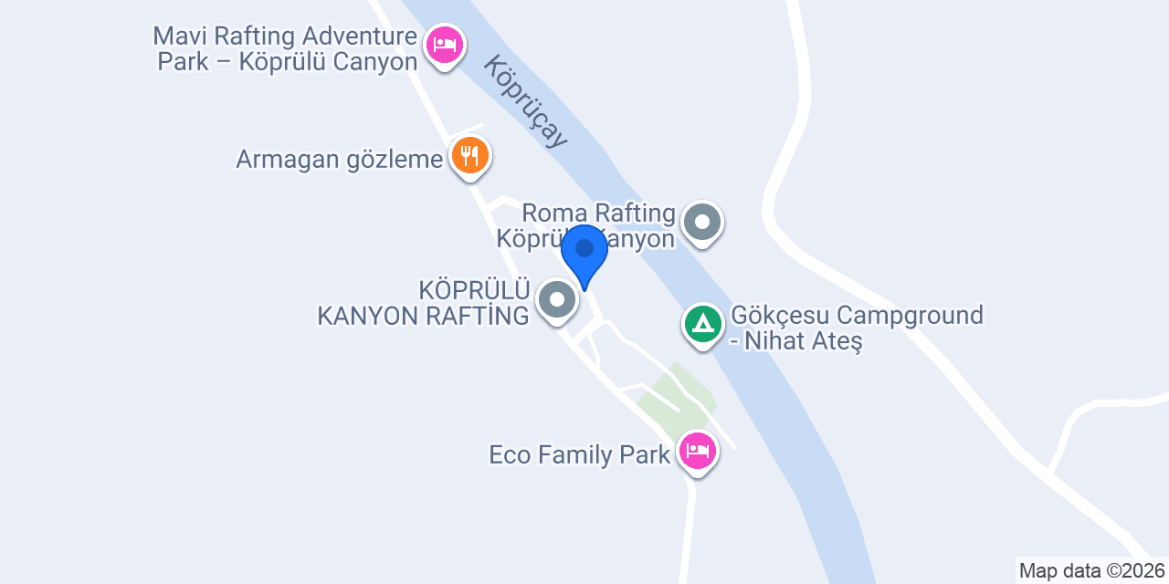 Selge Park Rafting ve Camping konumu